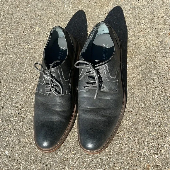 perry ellis grey dress shoes Perry Ellis Men's Leather Dress Shoe Size 11.5 (new) – Public Auctions of  Texas main image 0